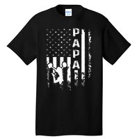 Cheer Papa American Flag Cheerleading Cheerleader Tall T-Shirt