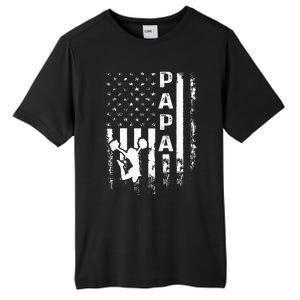 Cheer Papa American Flag Cheerleading Cheerleader Tall Fusion ChromaSoft Performance T-Shirt