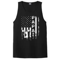 Cheer Papa American Flag Cheerleading Cheerleader PosiCharge Competitor Tank