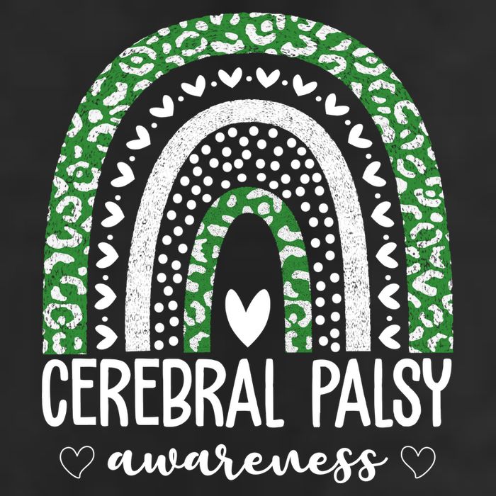 Cerebral Palsy Awareness Rainbow 7 Panel Mesh Trucker Snapback Hat