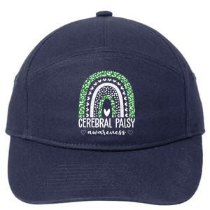 Cerebral Palsy Awareness Rainbow 7-Panel Snapback Hat