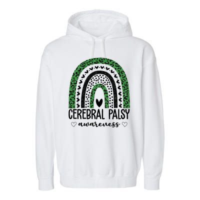 Cerebral Palsy Awareness Rainbow Garment-Dyed Fleece Hoodie