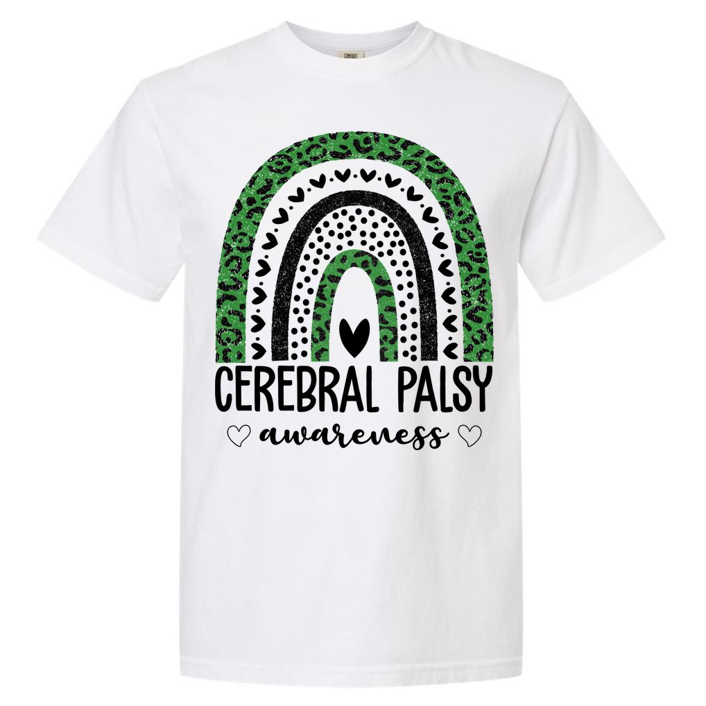 Cerebral Palsy Awareness Rainbow Comfort Colors T-Shirt