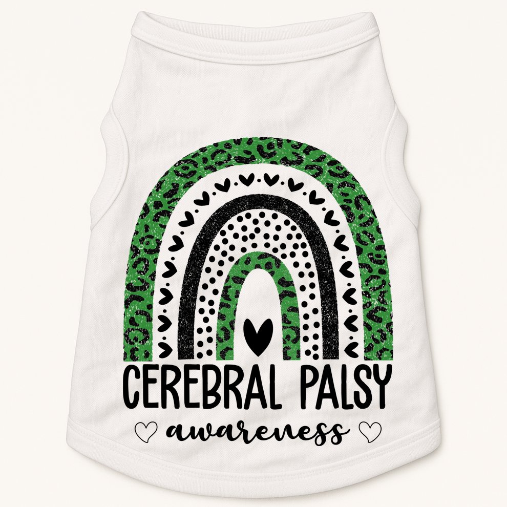 Cerebral Palsy Awareness Rainbow Doggie Tank