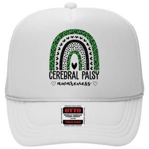 Cerebral Palsy Awareness Rainbow High Crown Mesh Back Trucker Hat