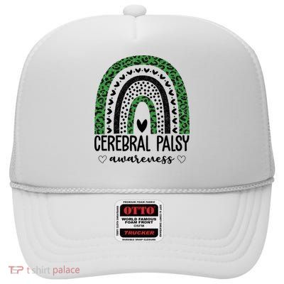 Cerebral Palsy Awareness Rainbow High Crown Mesh Back Trucker Hat