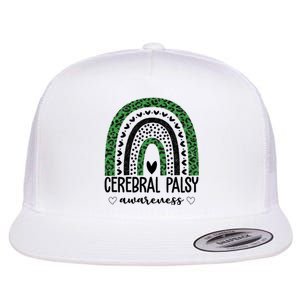 Cerebral Palsy Awareness Rainbow Flat Bill Trucker Hat