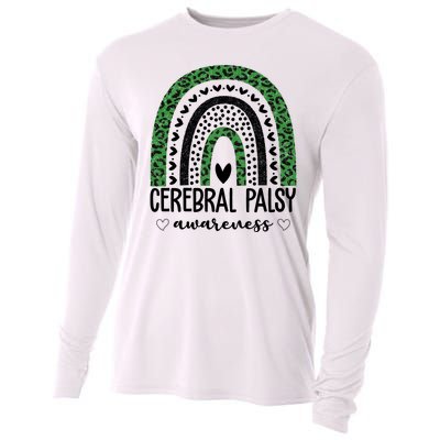 Cerebral Palsy Awareness Rainbow Cooling Performance Long Sleeve Crew