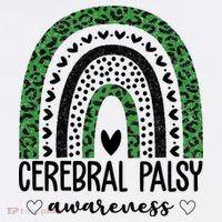 Cerebral Palsy Awareness Rainbow Cooling Performance Long Sleeve Crew