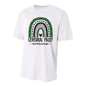 Cerebral Palsy Awareness Rainbow Youth Performance Sprint T-Shirt