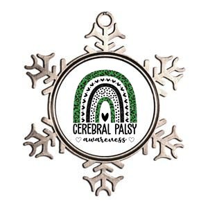 Cerebral Palsy Awareness Rainbow Metallic Star Ornament