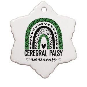 Cerebral Palsy Awareness Rainbow Ceramic Star Ornament