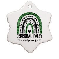 Cerebral Palsy Awareness Rainbow Ceramic Star Ornament