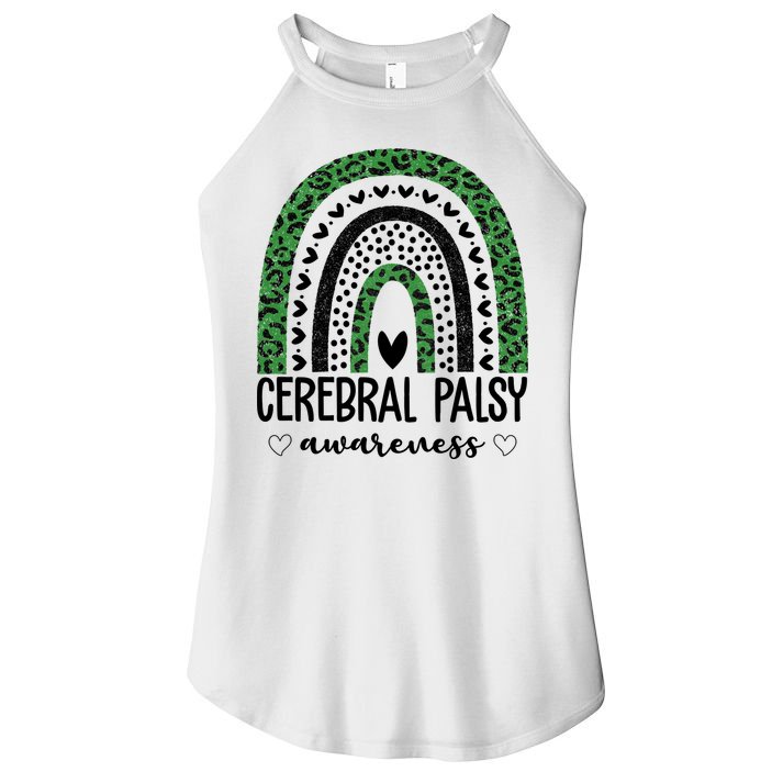 Cerebral Palsy Awareness Rainbow Women's Perfect Tri Rocker Tank