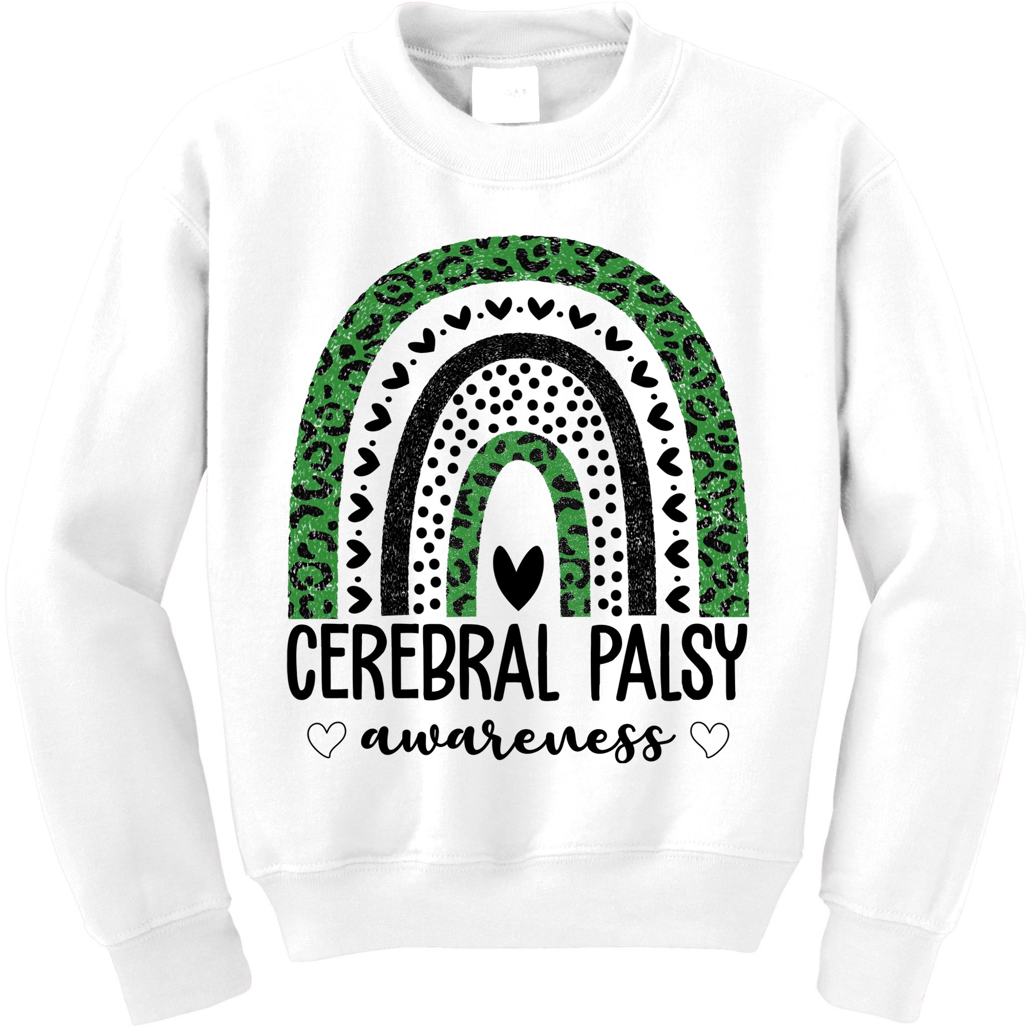 Cerebral Palsy Awareness Rainbow Kids Sweatshirt