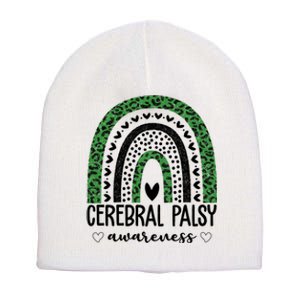 Cerebral Palsy Awareness Rainbow Short Acrylic Beanie