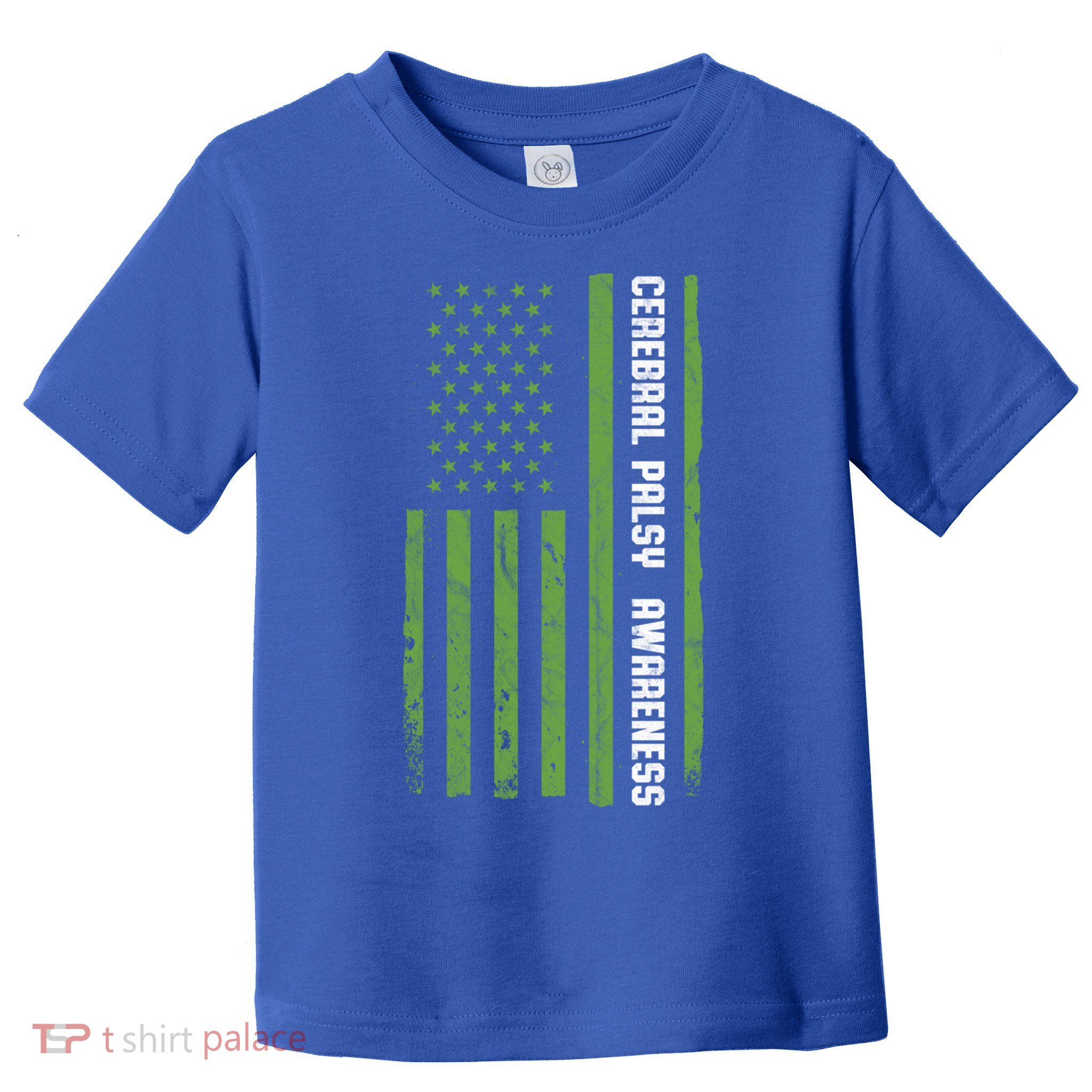 Cerebral Palsy Awareness Month American Flag Cp Gift Toddler T-Shirt