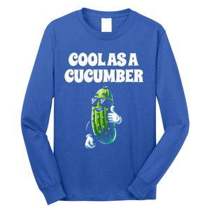 Cool Pickle And Cucumber Lover Design Gift Long Sleeve Shirt