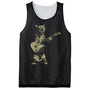 Cat Playing Acoustic Guitar Cool Musician funny Guitarist Mesh Reversible Basketball Jersey Tank