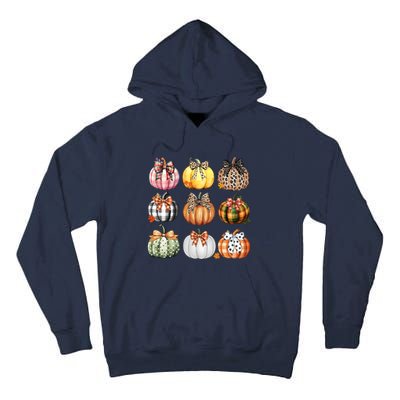 Coquette Pumpkin Autumn Fall Tall Hoodie