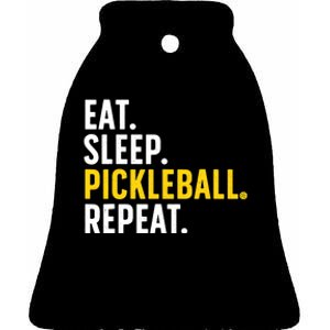 Cool Pickleball Art For Pickle Ball Lovers Players Ceramic Bell Ornament