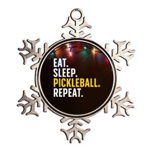 Cool Pickleball Art For Pickle Ball Lovers Players Metallic Star Ornament