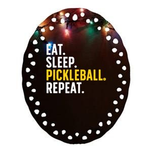 Cool Pickleball Art For Pickle Ball Lovers Players Ceramic Oval Ornament