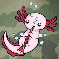 Clarinet Player Axolotl Lover  Big Band Music Clarinet  Legacy Tie Dye Trucker Hat
