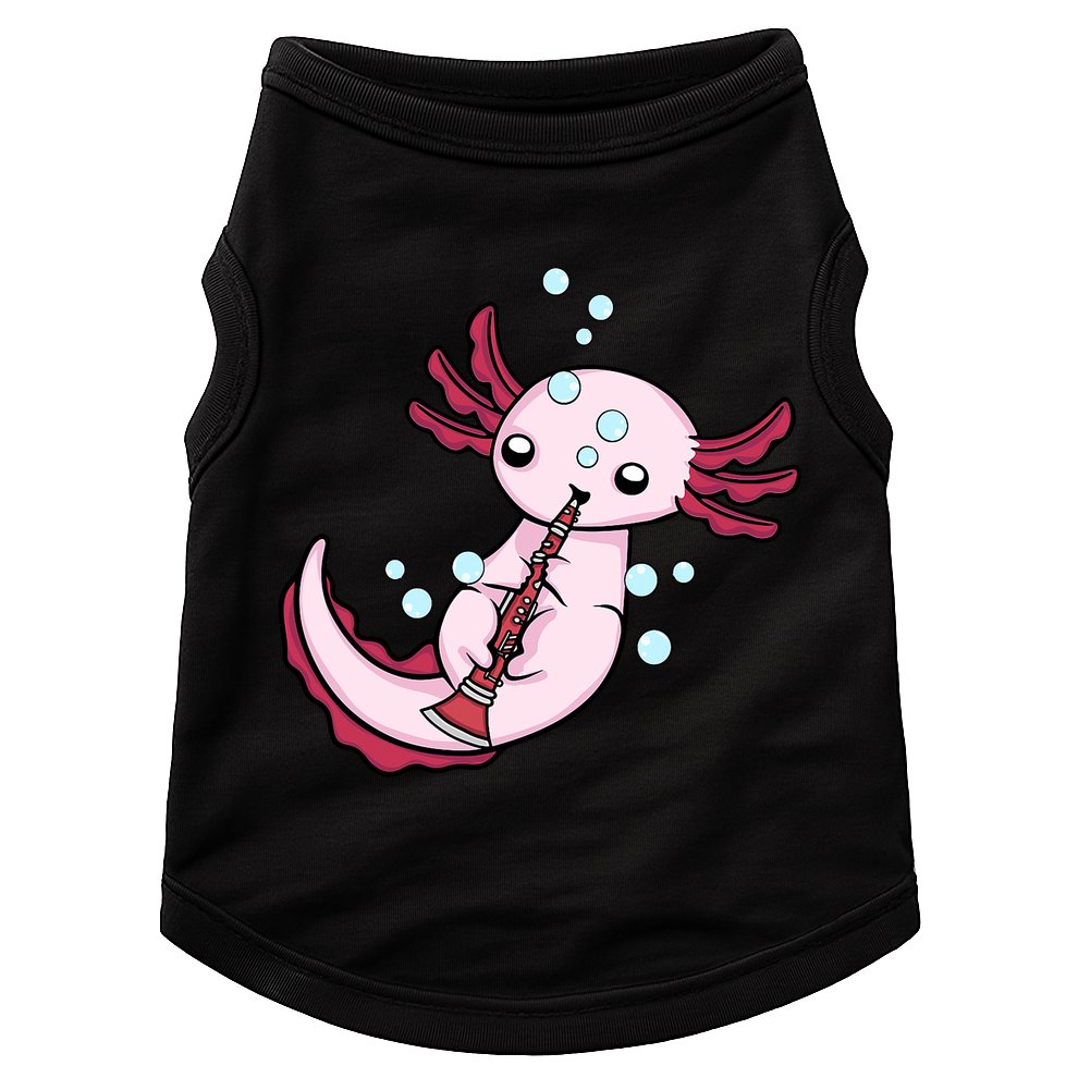 Clarinet Player Axolotl Lover  Big Band Music Clarinet  Doggie Tank