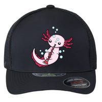 Clarinet Player Axolotl Lover  Big Band Music Clarinet  Flexfit Unipanel Trucker Cap