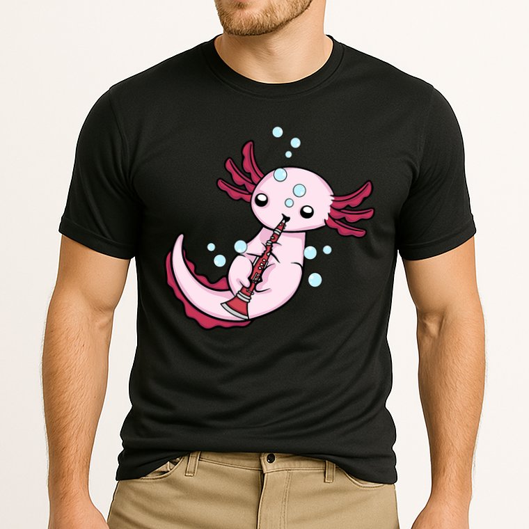 Clarinet Player Axolotl Lover  Big Band Music Clarinet  Performance Shirt