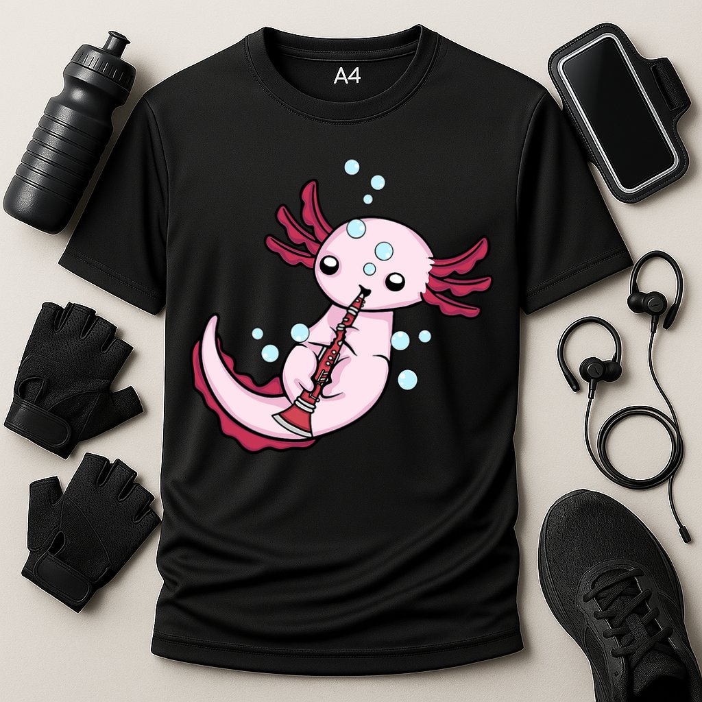 Clarinet Player Axolotl Lover  Big Band Music Clarinet  Performance Shirt