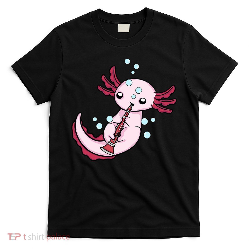 Clarinet Player Axolotl Lover  Big Band Music Clarinet  T-Shirt