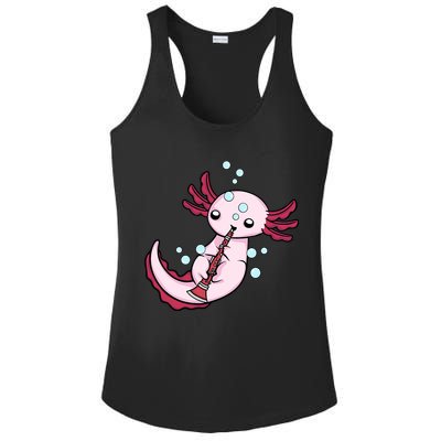 Clarinet Player Axolotl Lover  Big Band Music Clarinet  Ladies PosiCharge Competitor Racerback Tank