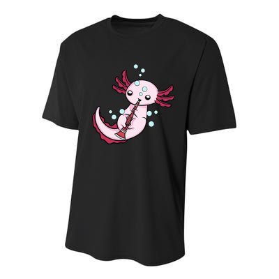 Clarinet Player Axolotl Lover  Big Band Music Clarinet  Youth Performance Sprint T-Shirt