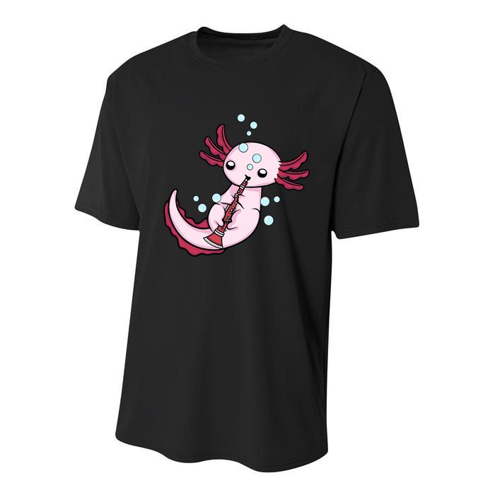 Clarinet Player Axolotl Lover  Big Band Music Clarinet  Youth Performance Sprint T-Shirt