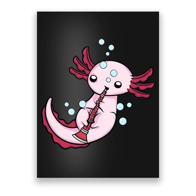 Clarinet Player Axolotl Lover  Big Band Music Clarinet  Poster
