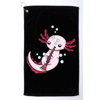 Clarinet Player Axolotl Lover  Big Band Music Clarinet  Golf Towel