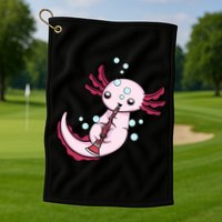 Clarinet Player Axolotl Lover  Big Band Music Clarinet  Golf Towel