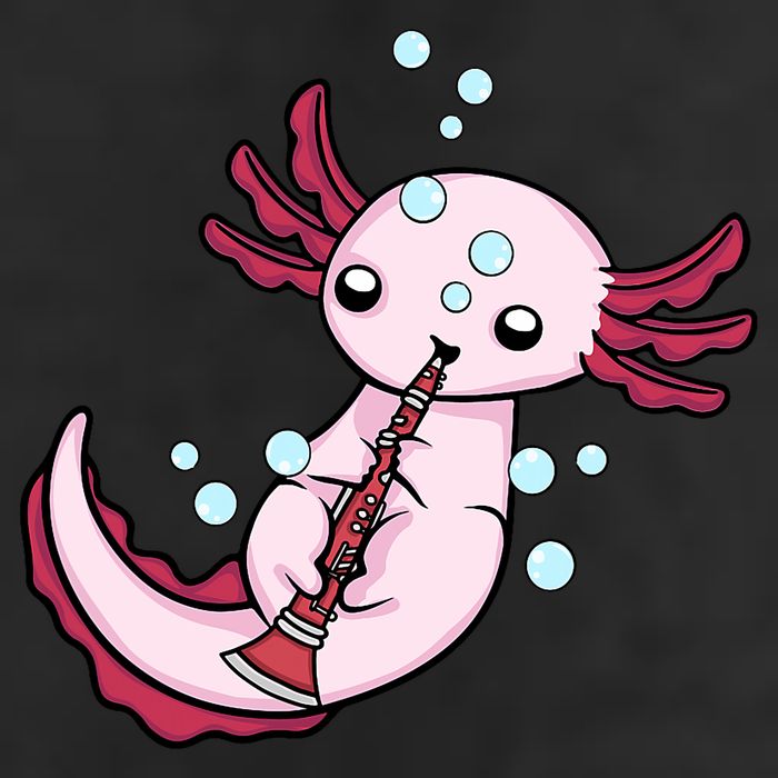 Clarinet Player Axolotl Lover  Big Band Music Clarinet  Golf Towel