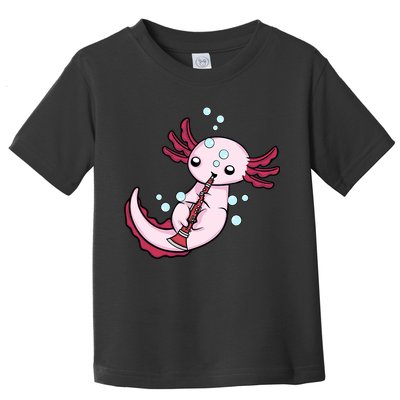 Clarinet Player Axolotl Lover  Big Band Music Clarinet  Toddler T-Shirt