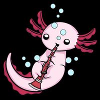Clarinet Player Axolotl Lover  Big Band Music Clarinet  Wool Snapback Cap