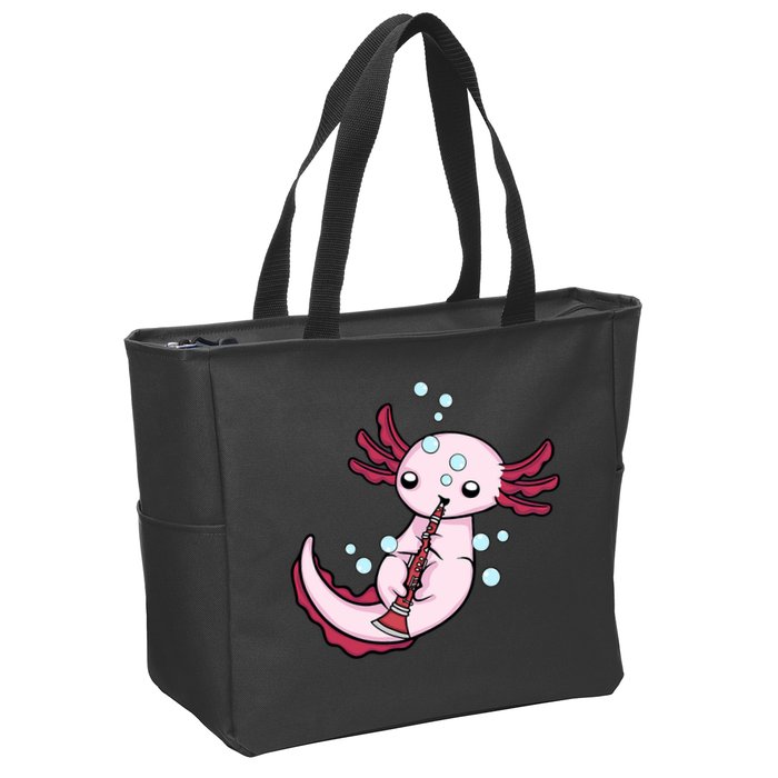 Clarinet Player Axolotl Lover  Big Band Music Clarinet  Zip Tote Bag