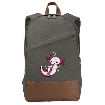 Clarinet Player Axolotl Lover  Big Band Music Clarinet  Cotton Canvas Backpack