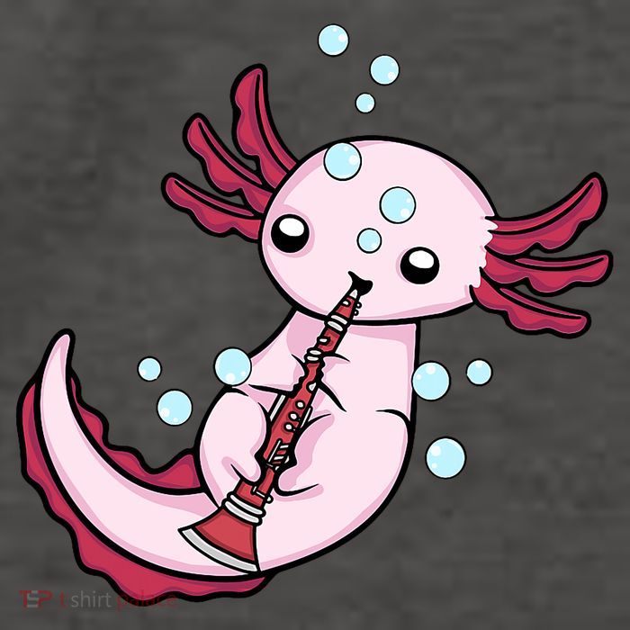 Clarinet Player Axolotl Lover  Big Band Music Clarinet  Vector Backpack