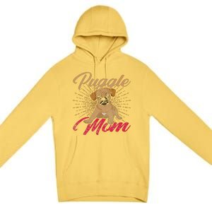 Cute Pet Animal Dog Lover Puggle Mom Mothers Day Puggle Premium Pullover Hoodie