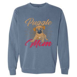 Cute Pet Animal Dog Lover Puggle Mom Mothers Day Puggle Garment-Dyed Sweatshirt