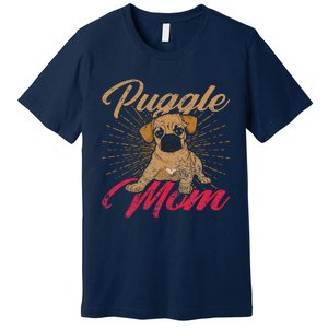 Cute Pet Animal Dog Lover Puggle Mom Mothers Day Puggle Premium T-Shirt