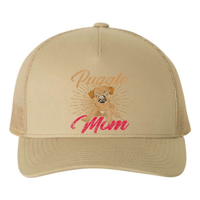 Cute Pet Animal Dog Lover Puggle Mom Mothers Day Puggle Yupoong Adult 5-Panel Trucker Hat