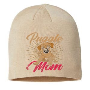 Cute Pet Animal Dog Lover Puggle Mom Mothers Day Puggle Sustainable Beanie